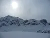 Blick vom Gipfel Kleiner Jaufen Richtung SW li Kleine Gaisl re Rote Wand