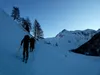 kurz nach dem Start hinten Magernigspitz