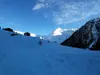 kurz nach dem Start hinten re Magernigspitz