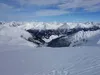 Blick vom Gipfel Toblacher Pfannhorn Richtung NO unten das Villgratental