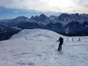 Abfahrt hinten Sextner Dolomiten